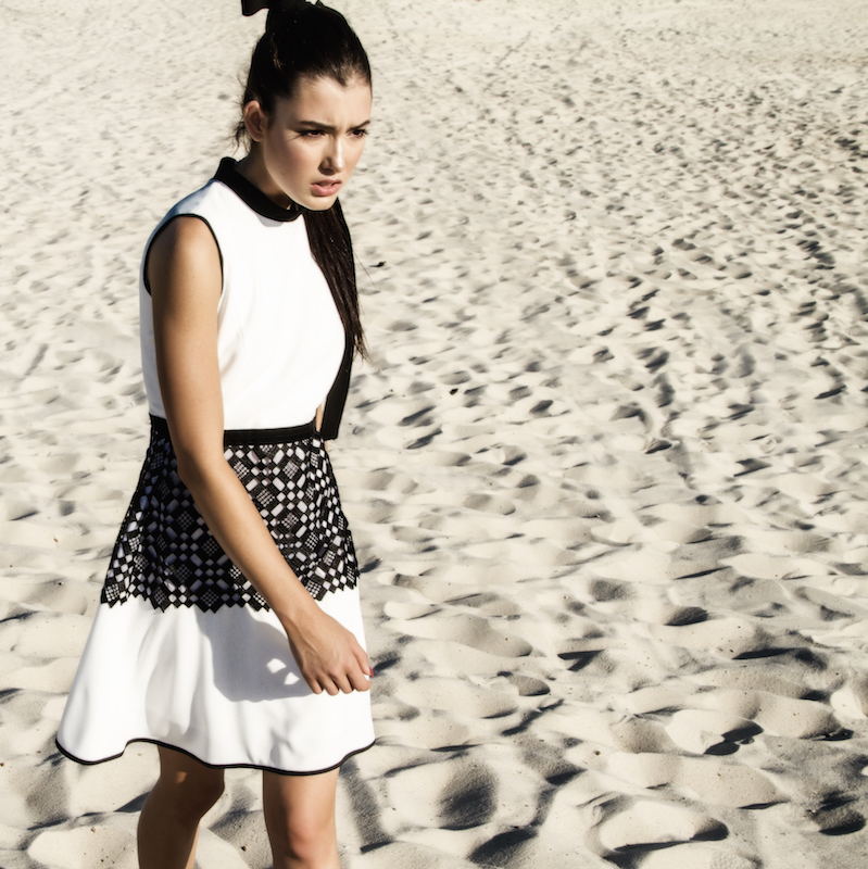 Белое платье с черным кружевом | must have | Дом Моды IVANOVA - разработка и пошив дизайнерской одежды и аксессуаров