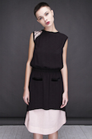 Черное платье с татуированным плечом | must have | Дом Моды IVANOVA - разработка и пошив дизайнерской одежды и аксессуаров